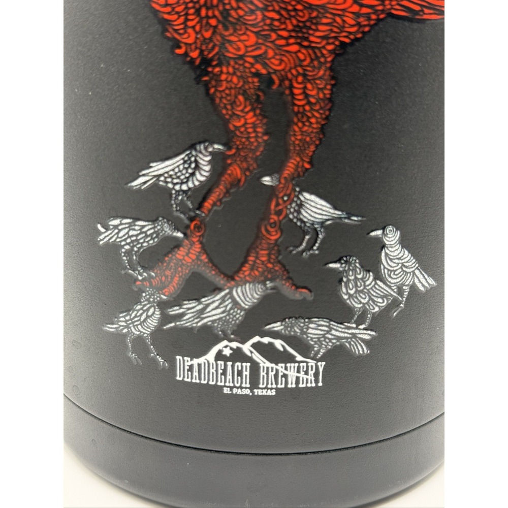 Deadbeach Brewery Clearwater Gear Insulated Growler 64oz Black Double Wall Steel